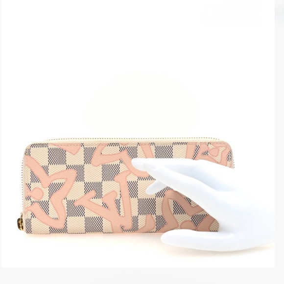 💕 Louis Vuitton Damier Azur Tahitienne Clemence Wallet 💕 - Picture 2 of 16